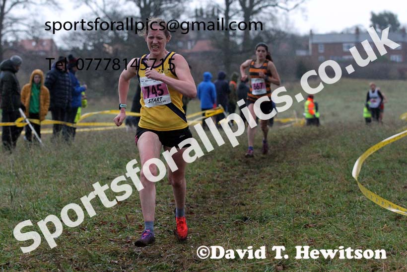 Senior women, 2021 North Eastern Cross Country Championships, Sedgefield. Photo: David T. Hewitson/Sports for All Pics